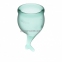 Менструальная чаша «Menstural Cup» зеленый