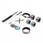 БДСМ-набор Liebe Seele Vivid Rainbow 8 Pieces Set, 8 аксессуаров, экокожа на бархатной основе