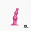 Фалоімітатор Strap-On-Me Dildo Plug Beads Framboise Metallic XL