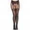 Колготки Leg Avenue Fishnet tights with back seam One size, чорні, задній шов, мереживо, сітка