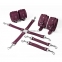 Набір для БДСМ 3 в 1 Feral Feelings BDSM Kit 3 Burgundy, burgundy, наручники, поножі, хрестовина