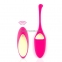 Віброяйце Rianne S: Pulsy Playball Deep Pink з вібруючим пультом Д/У, косметичка-чохол