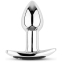 Металлическая вибрирующая анальная пробка Metal Butt Plug S, 10 вибраций, пульт ДУ
