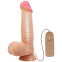 Фалоімітатор з мошонкою Beautiful Bahamut 8.5, вібрація, присоска