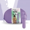Міні-вібратор FeelzToys Mister Bunny, фіолетовий, з двома насадками