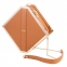 Сумка LOCKINK Mysterious Square Kink Bag, коричневая