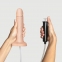 Кончаючий фалоімітатор Strap-On-Me Squirting Cum Dildo Realistic Vanilla, діам. 3,5 см, силікон