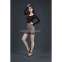 Еротична сукня Moonlight Model 13 XS-L, чорна, довгий рукав