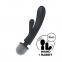 Вибратор-кролик с вибромассажером Satisfyer Triple Lover, серый, 3 мотора