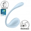 Смарт-виброяйцо Satisfyer Smooth Petal Connect App, голубое