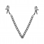 Затискачі для сосків Bedroom Fantasies: Nipple Clamps with Chain, чорні
