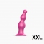 Фаллоимитатор Strap-On-Me Dildo Plug Beads Framboise Metallic XXL