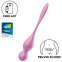 Вагинальные смарт-шарики с вибрацией Satisfyer Love Birds 1, розовые, 78 г