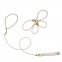 Перлинний нашийник з повідцем і наручниками LOCKINK Pearl Bondage & Restraint Set