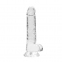 Фаллоимитатор «Realrock Dildo 7», 19 см, прозрачный